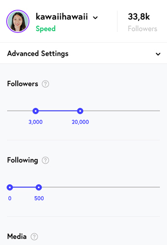 illustration of InstaCaptain's configurable instagram settings