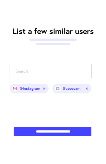 a screenshot of a InstaCaptain member adding similar Instagram users